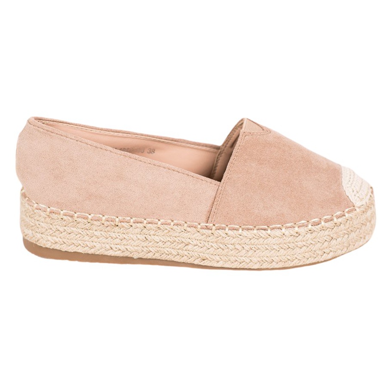 SHELOVET Espadrilles Sur La Plateforme brun