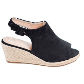 SHELOVET Sandales noires fermées
