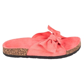 SHELOVET Pantoufles En Daim Sur La Plateforme rose