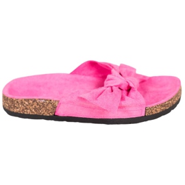 SHELOVET Pantoufles En Daim Sur La Plateforme rose