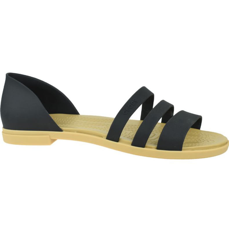 Crocs Tulum Plat Ouvert W 206109-00W le noir