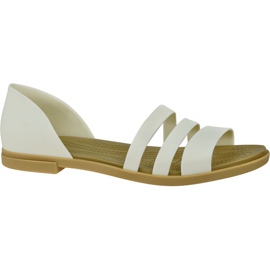 Crocs Tulum Open Flat W 206109-1CQ blanche