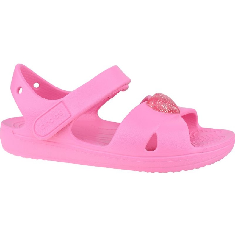 Sandale à brides croisées Crocs Classic K 206245-669 le noir rose