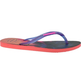 Havaianas Slim Paisage 4132614-6024 tongs bleu marine rose