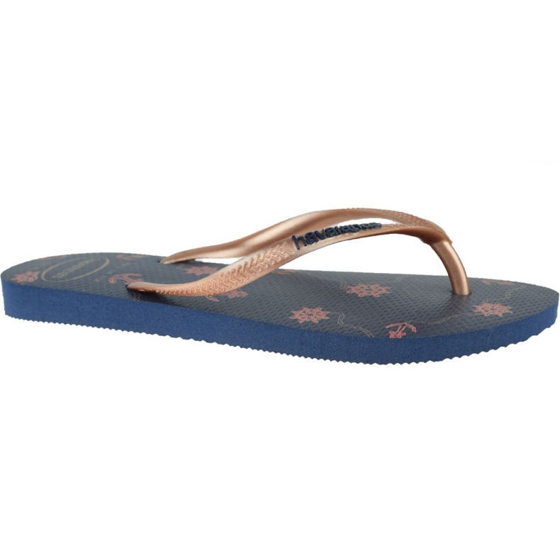 Havaianas Slim Nautial 4137125-1754 tongs violet bleu marin