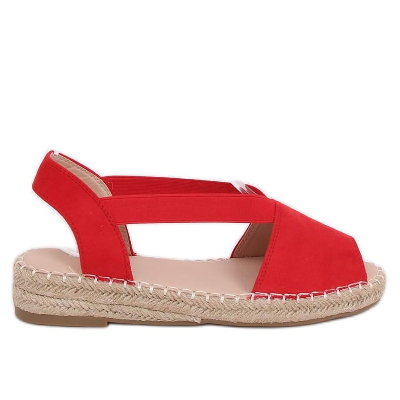 Espadrilles femme rouges 0M815 Rouge