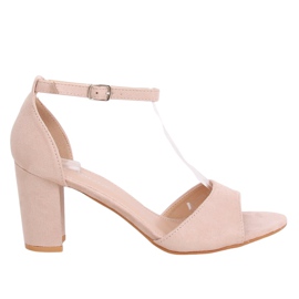 Sandales talons hauts beige 88-395 Nude