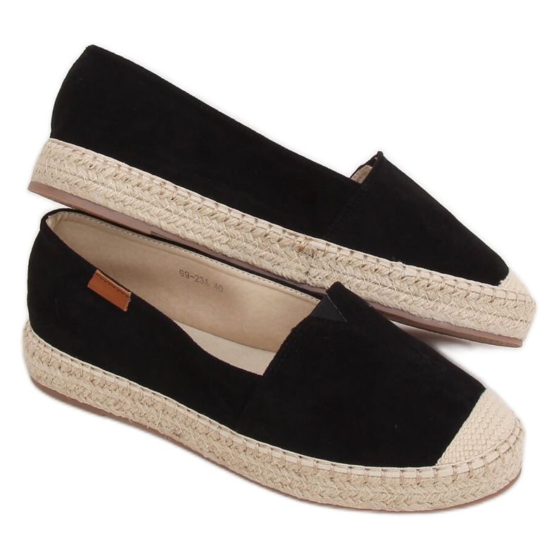 Espadrilles classiques noires 99-23A Noir le noir
