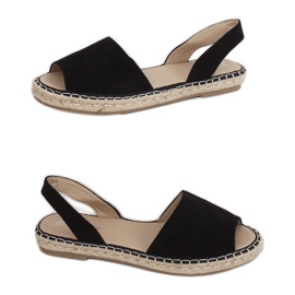 Noir noir 99-26A Espadrilles noires