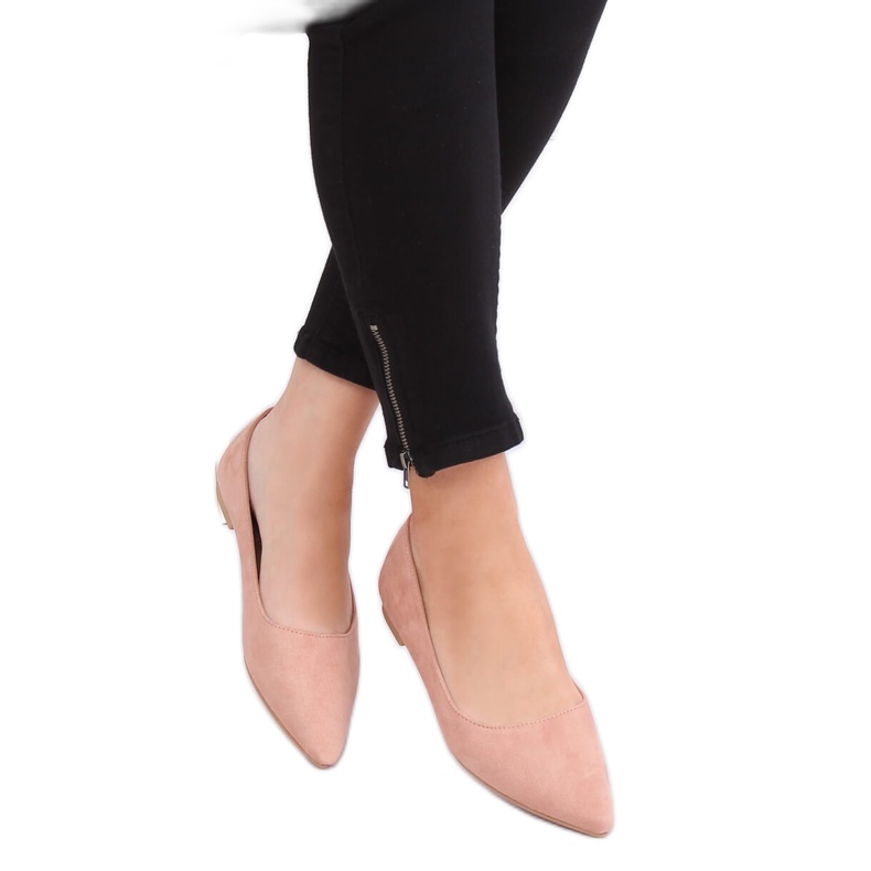 Ballerines pointues roses A822 Pink II Quality