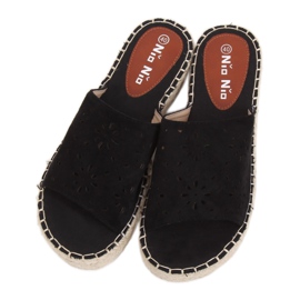 Espadrilles ajourées noires 99-62A Noir le noir