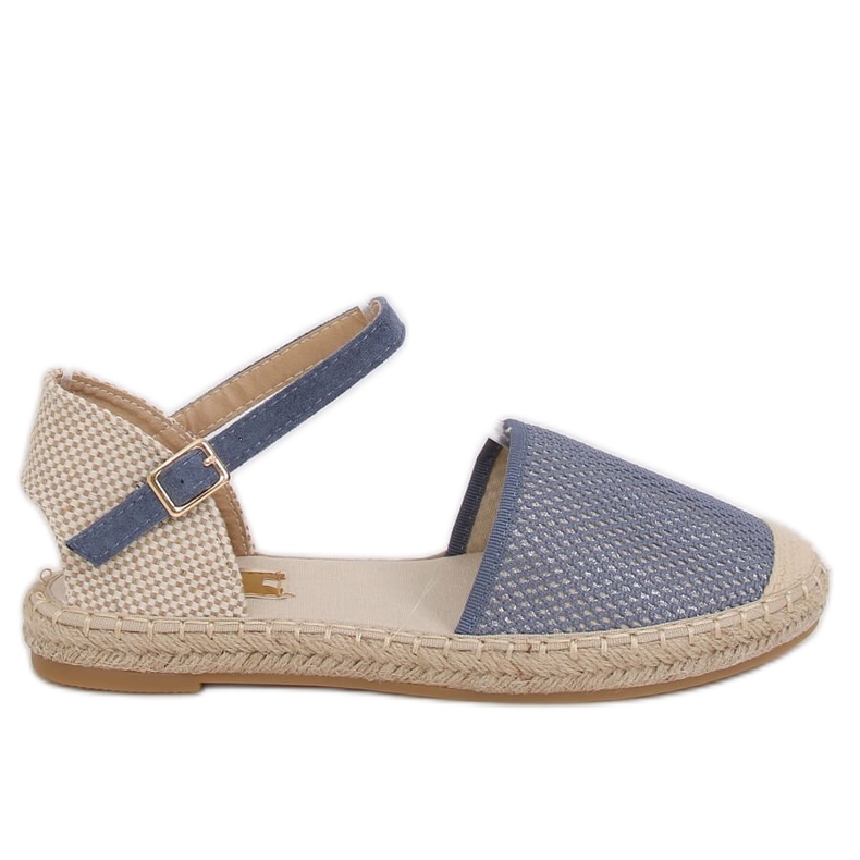 Espadrilles pour femmes bleues MB-64119 Bleu