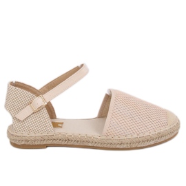 Espadrilles beiges pour femmes MB-64119 Beige