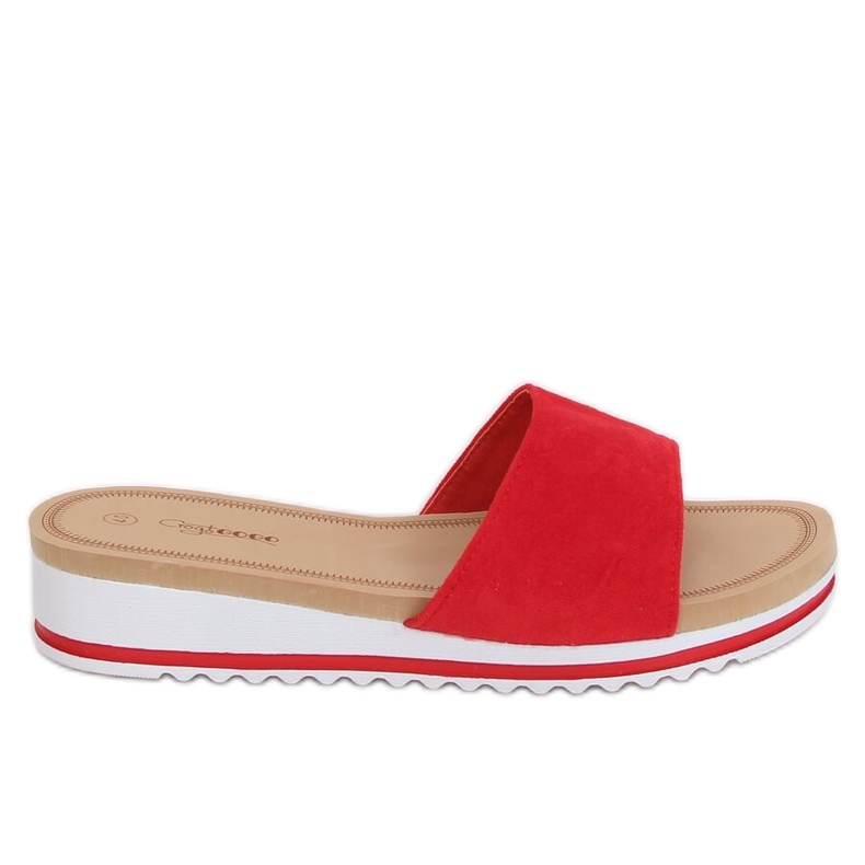 Pantoufles rouges pour femmes G-5036 Rouge Pantoufles rouges pour femmes G-5036 Rouge