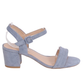 Sandales à talons bleues 99-61A Bleu