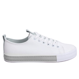 Baskets blanches pour femmes CC-17 Silver gris Baskets blanches pour femmes CC-17 Silver gris