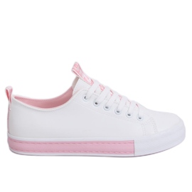 Baskets femme blanches CC-17 Rose