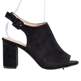 SHELOVET Sandales à talons hauts noir