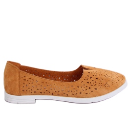 Camel ZA02P Ballerines ajourées camel brun