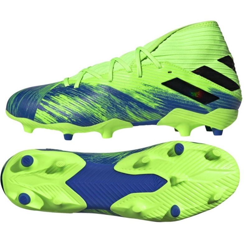 Chaussures de football Adidas Nemeziz 19.3 Fg M FV3988 rouge vert