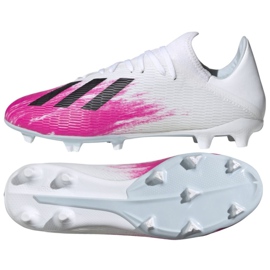 Chaussures de foot Adidas X 19.3 Fg M EG7132 rouge blanc