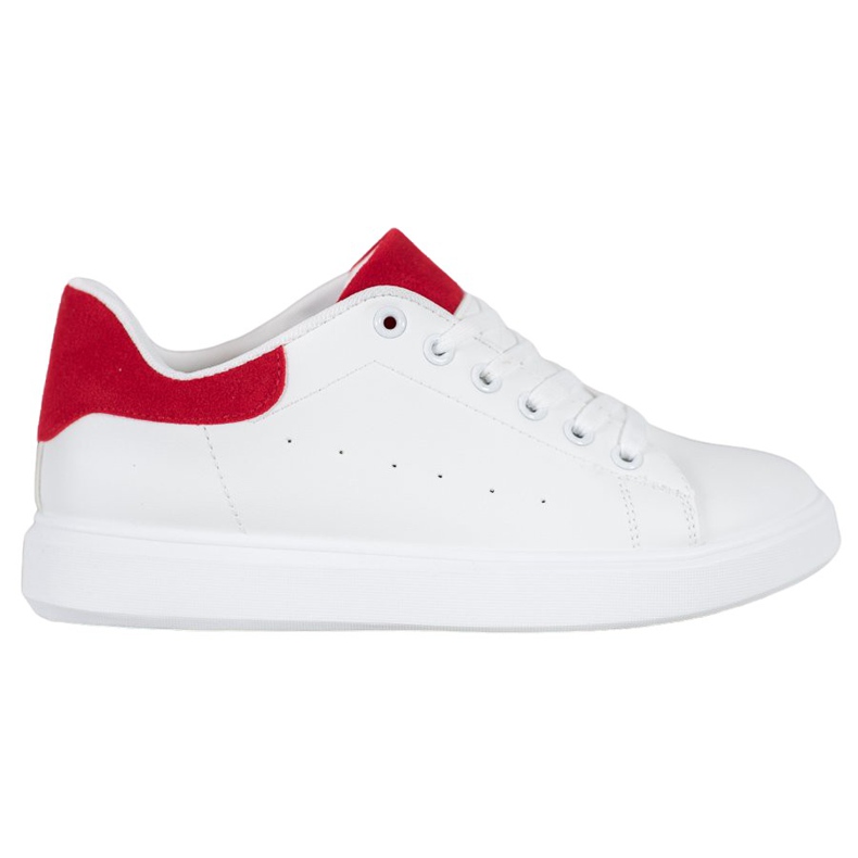 SHELOVET Chaussures de sport décontractées blanche rouge