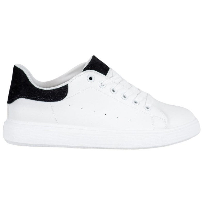 SHELOVET Chaussures de sport décontractées blanche le noir