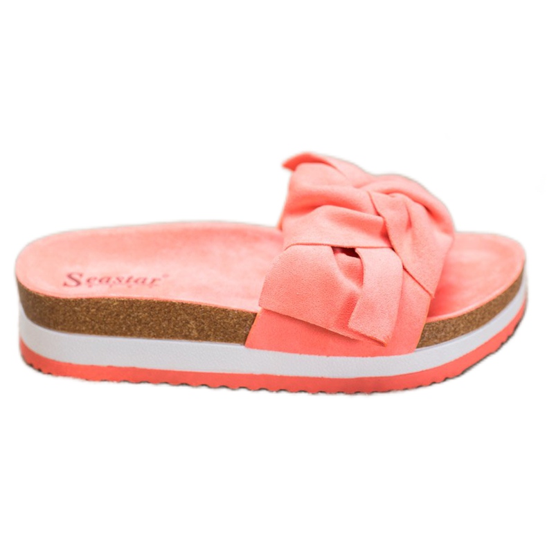 Seastar Pantoufles décontractées en daim multicolore orange