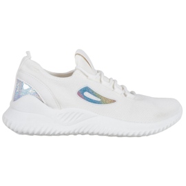 Baskets MCKEYLOR à sequins blanc