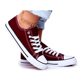 PS1 Baskets classiques marron pour femmes Omerta rouge