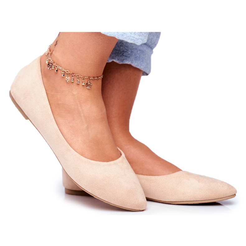 SEA Ballerines Femme Daim Beige Bueno