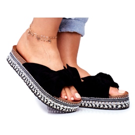 Chaussons Femme Noir Mortigo