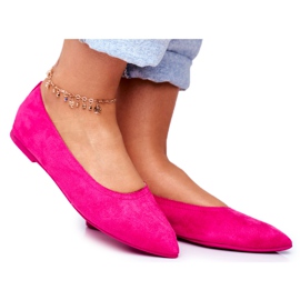 PS1 Ballerines Femme Eco-Suède Fuchsia Bellissima rose