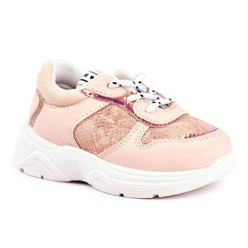 FRROCK Chaussures de sport pour enfants Pink Snake Matylda rose