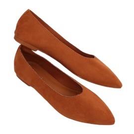 Ballerines femme camel NK19P Camel brun