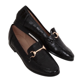 Noir Mocassins femme noirs T356P Noir le noir