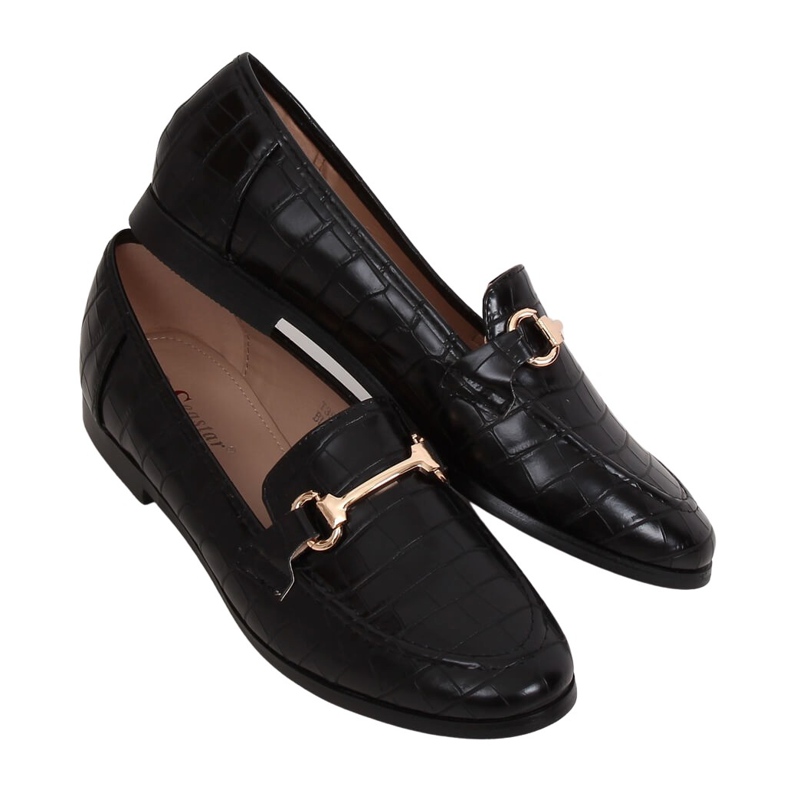 Noir Mocassins femme noirs T356P Noir le noir
