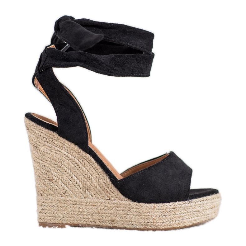 Seastar Espadrilles Sandales Sur Talons Hauts le noir Seastar Espadrilles Sandales Sur Talons Hauts le noir