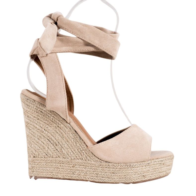 Seastar Espadrilles Sandales Sur Talons Hauts beige