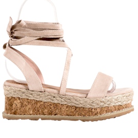 Seastar Sandales en daim nouées brun