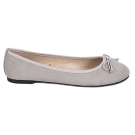 SHELOVET Ballerines décontractées gris