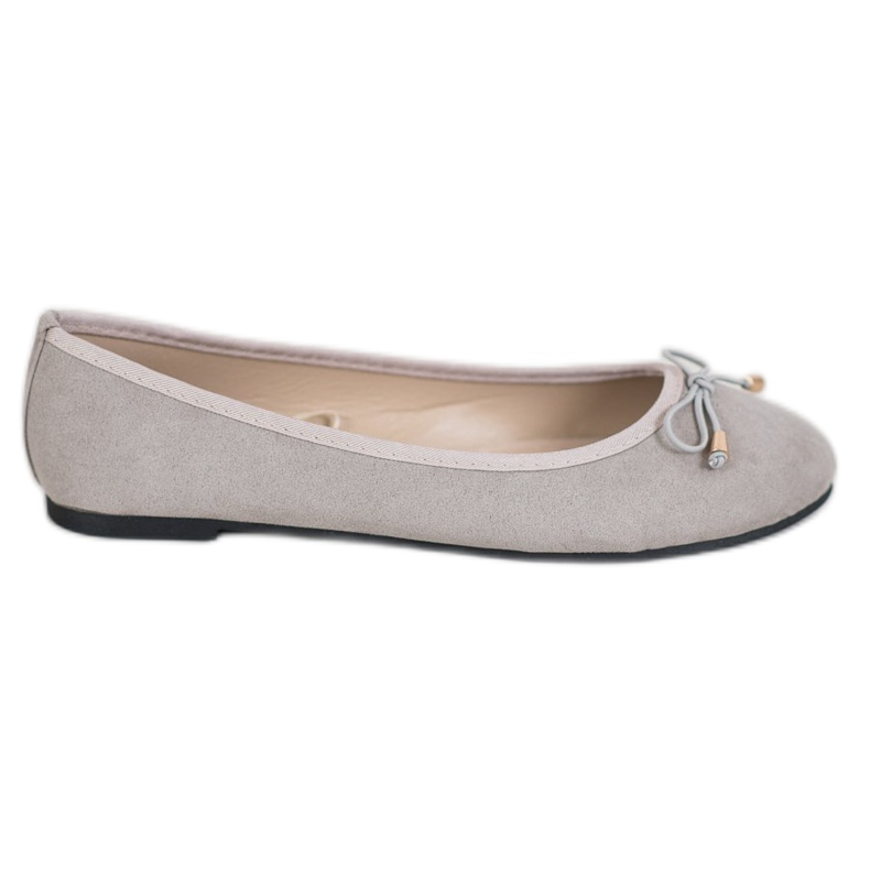 SHELOVET Ballerines décontractées gris