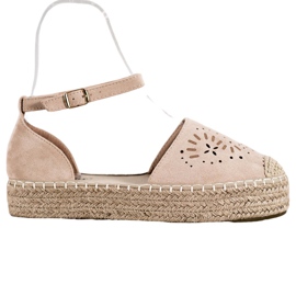 Seastar Espadrilles Ajourées Sur La Plateforme beige