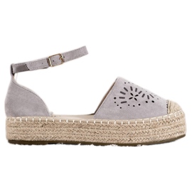 Seastar Espadrilles Ajourées Sur La Plateforme gris