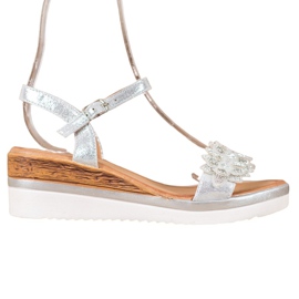 Mannika Cales élégantes avec décorations gris