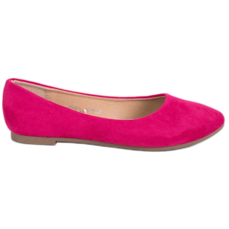 Ballerines classiques en daim VINCEZA rose