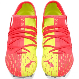 Chaussures de football Puma Future 5.3 Netfit Jr Osg Fg Ag 105947 01 rouge oranges et rouges