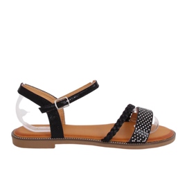 Sandales noires pour femmes 620-62 Noir le noir