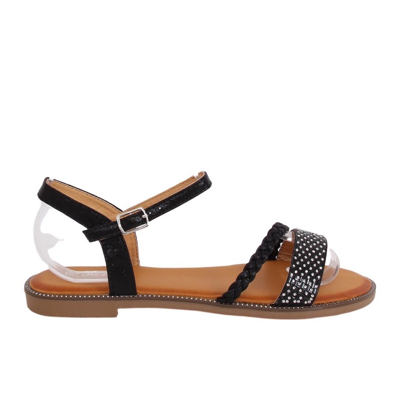 Sandales noires pour femmes 620-62 Noir le noir