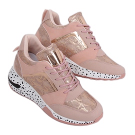 Chaussures de sport compensées roses C131 Rosa Ii Qualité